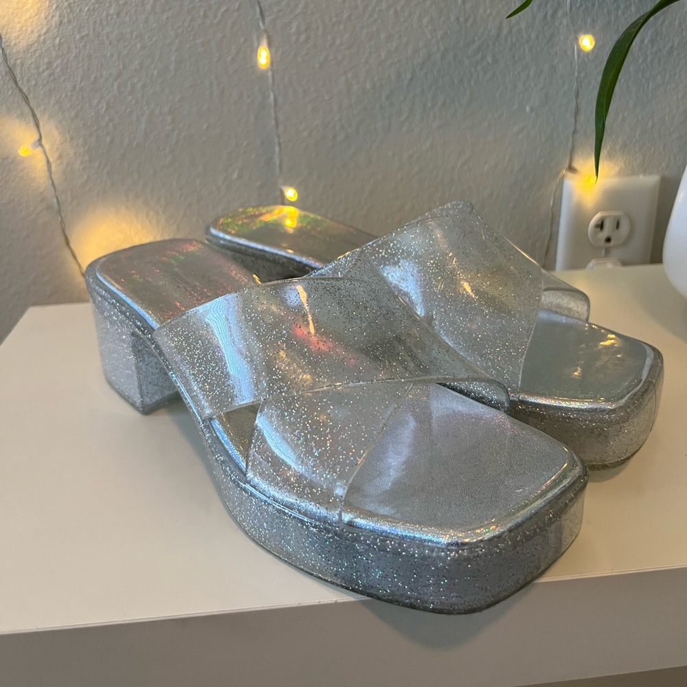 Sparkle platform Sandals